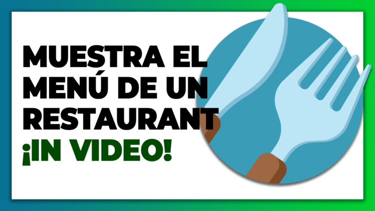 como hacer un menu de restaurante en video